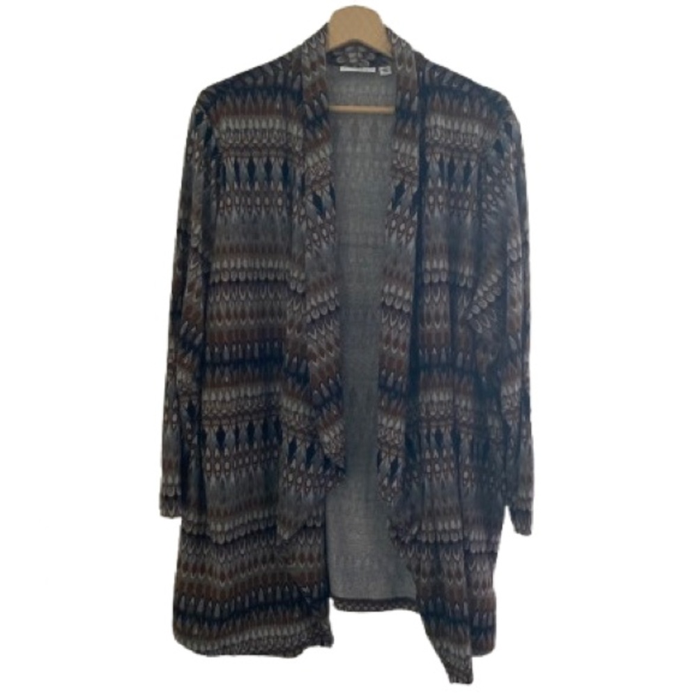 Susan Graver Geometric Pattern Cardigan